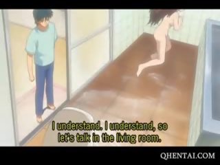 Hentai enchantress fångad masturberar i den dusch