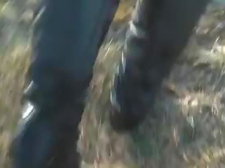 Black Thigh High Boots in the Mud, Free sex 0c