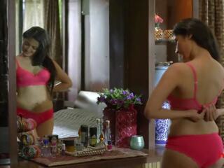 Tuyệt vời bengali bhabhi trong màu hồng áo ngực, miễn phí ấn độ độ nét cao bẩn quay phim 3e