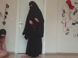 Muslim mademoiselle canes fat slave
