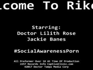 Welcome to rikers&excl; jackie banes is arrested & perawat lilith rose is about to strip search jeng attitude &commat;captiveclinic&period;com